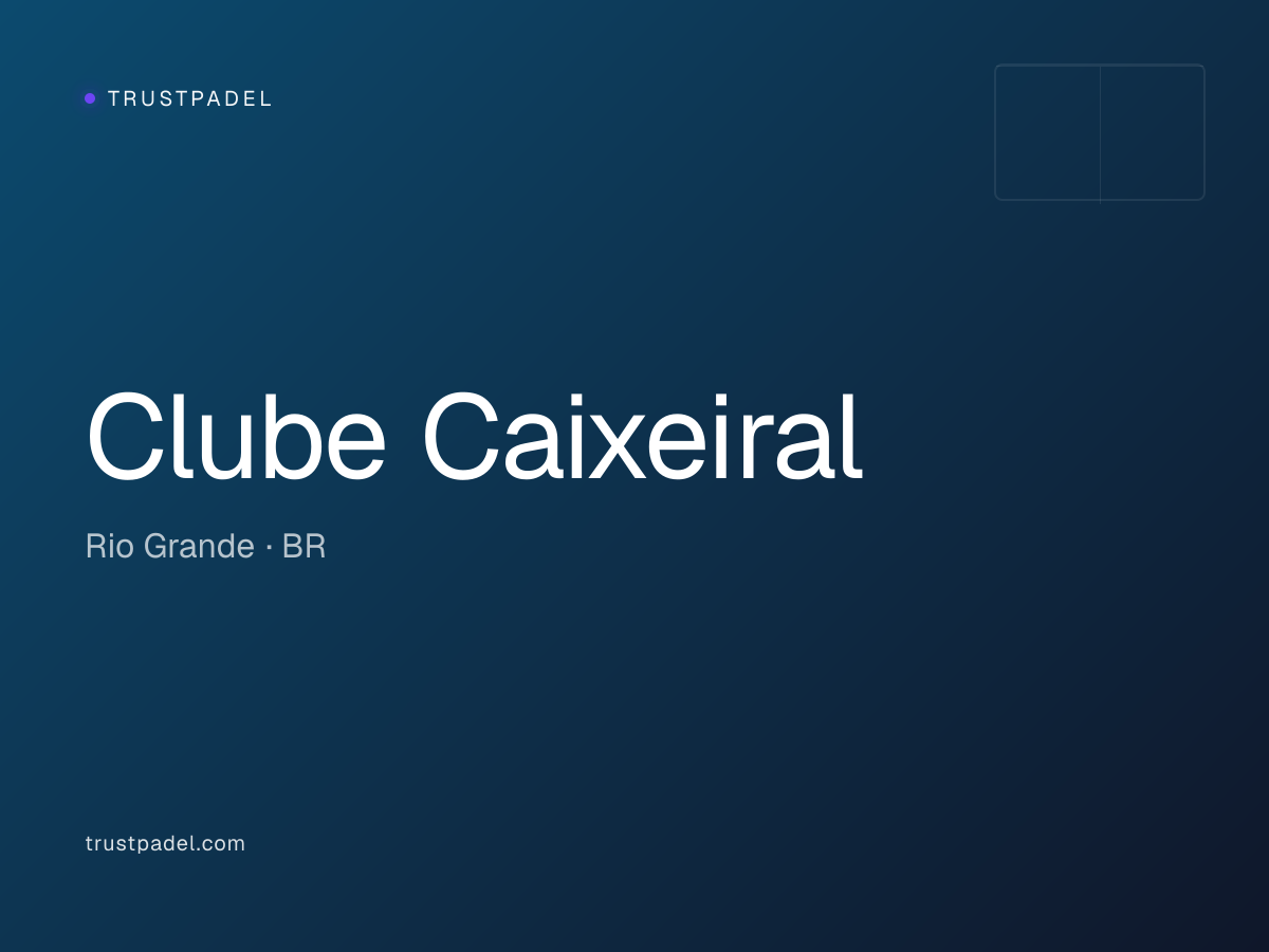 Clube Caixeiral padel club