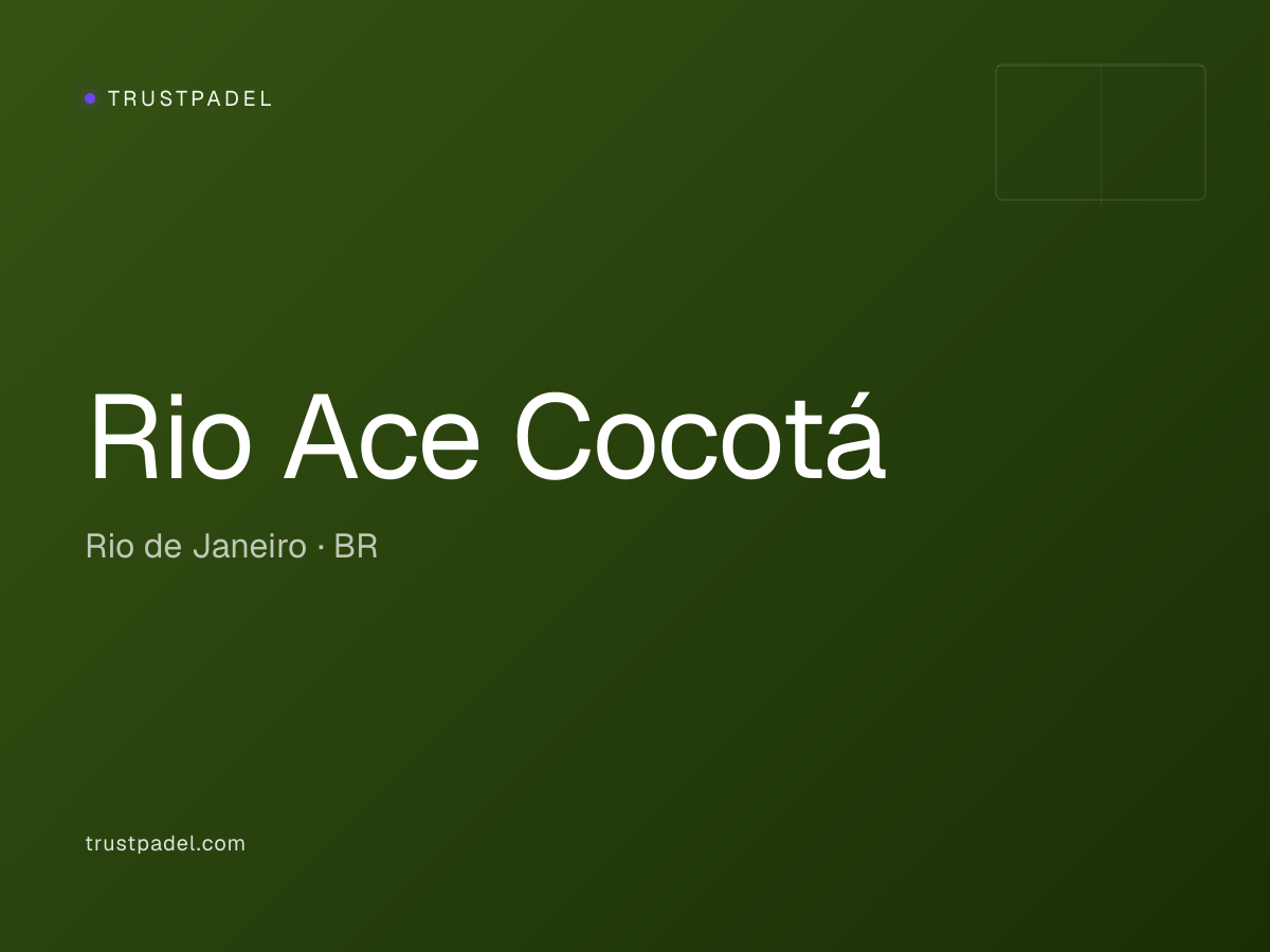 Rio Ace Cocotá padel club