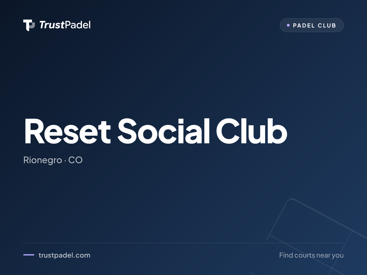Reset Social Club padel club