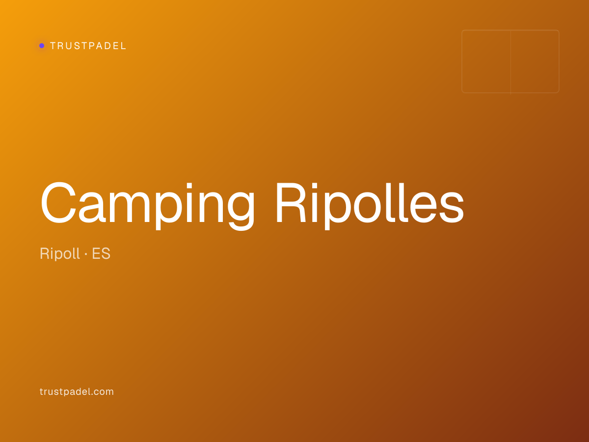 Camping Ripolles padel club