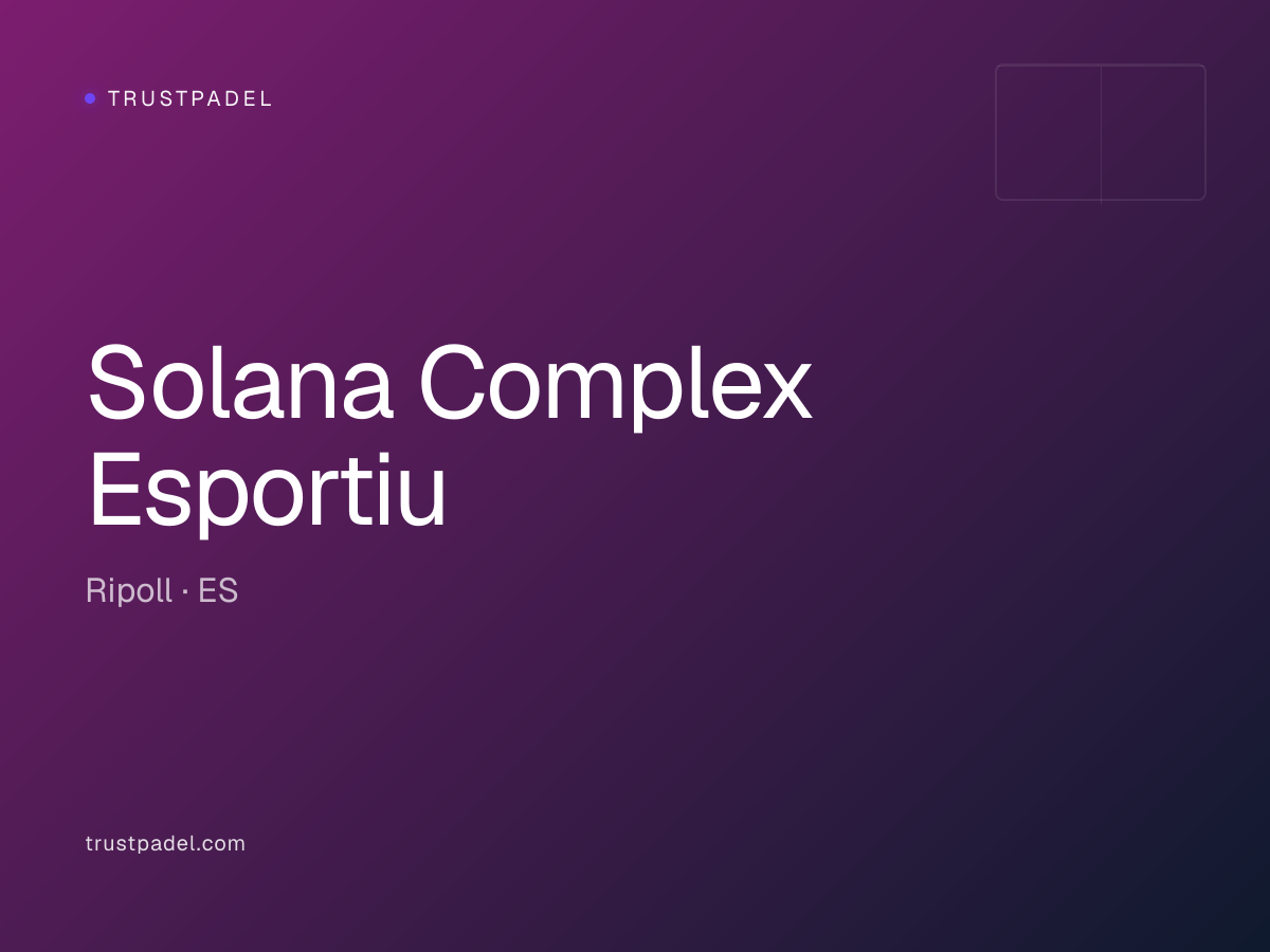 Solana Complex Esportiu padel club