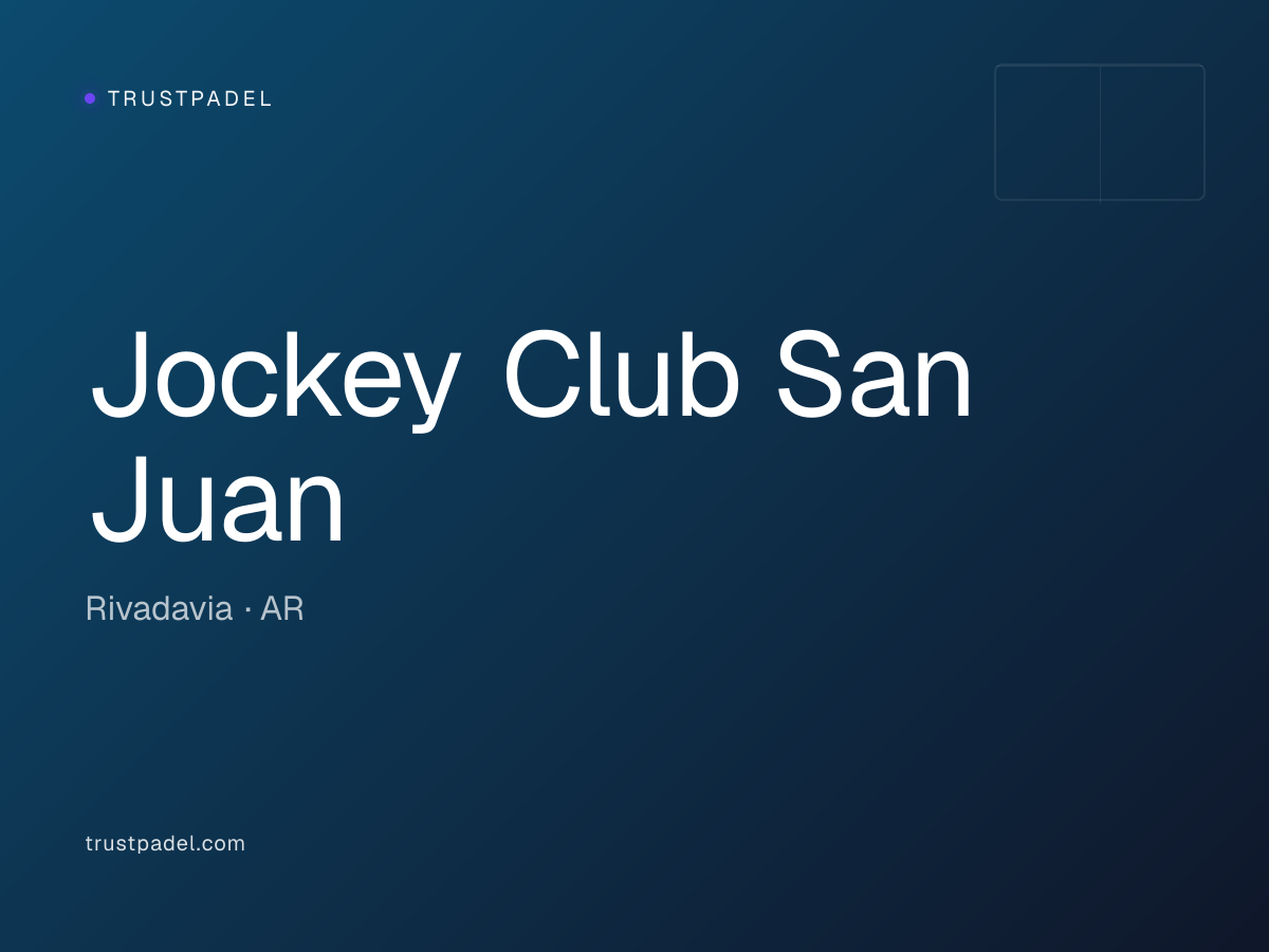 Jockey Club San Juan padel club