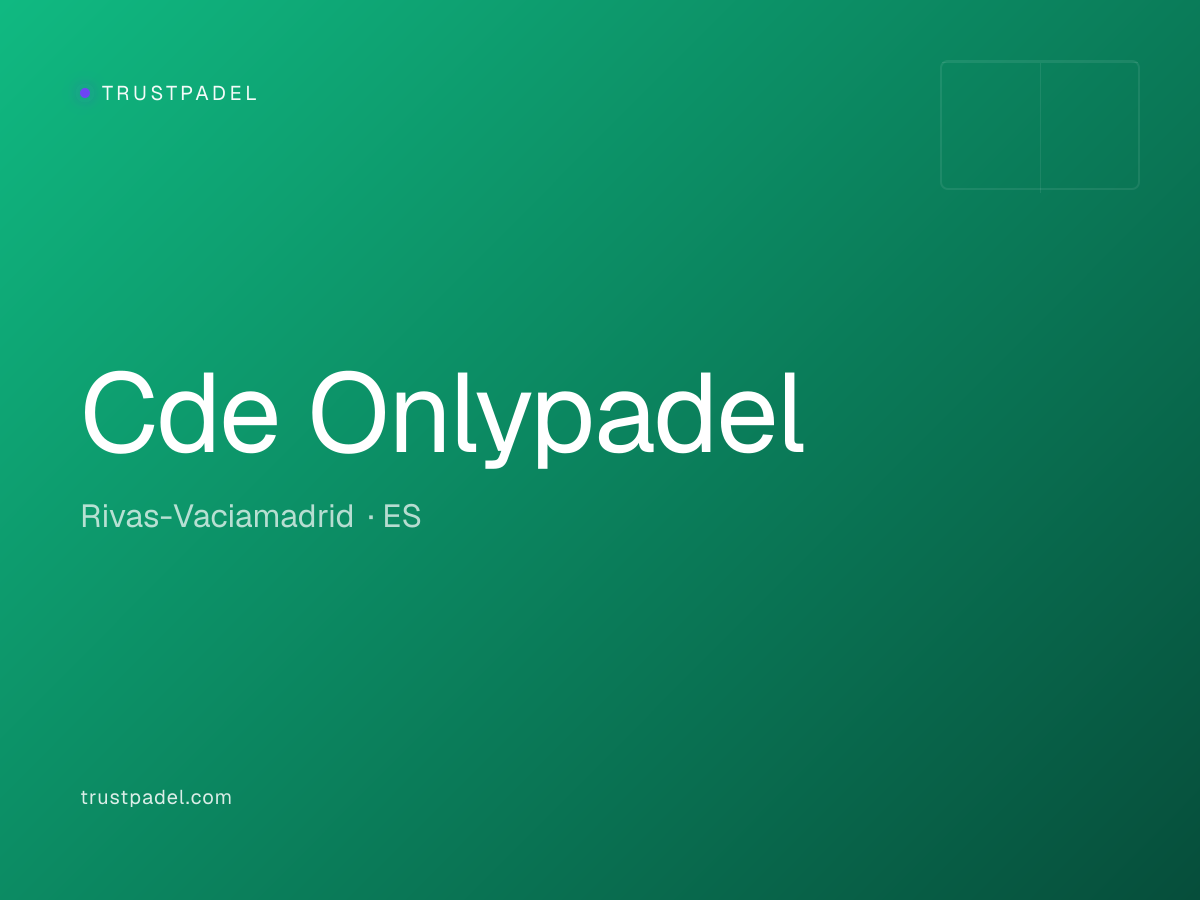 Cde Onlypadel padel club