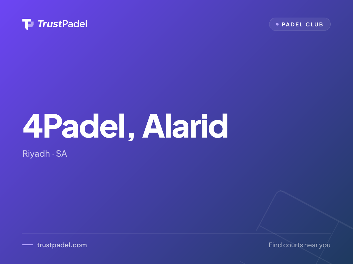 4Padel, Alarid padel club