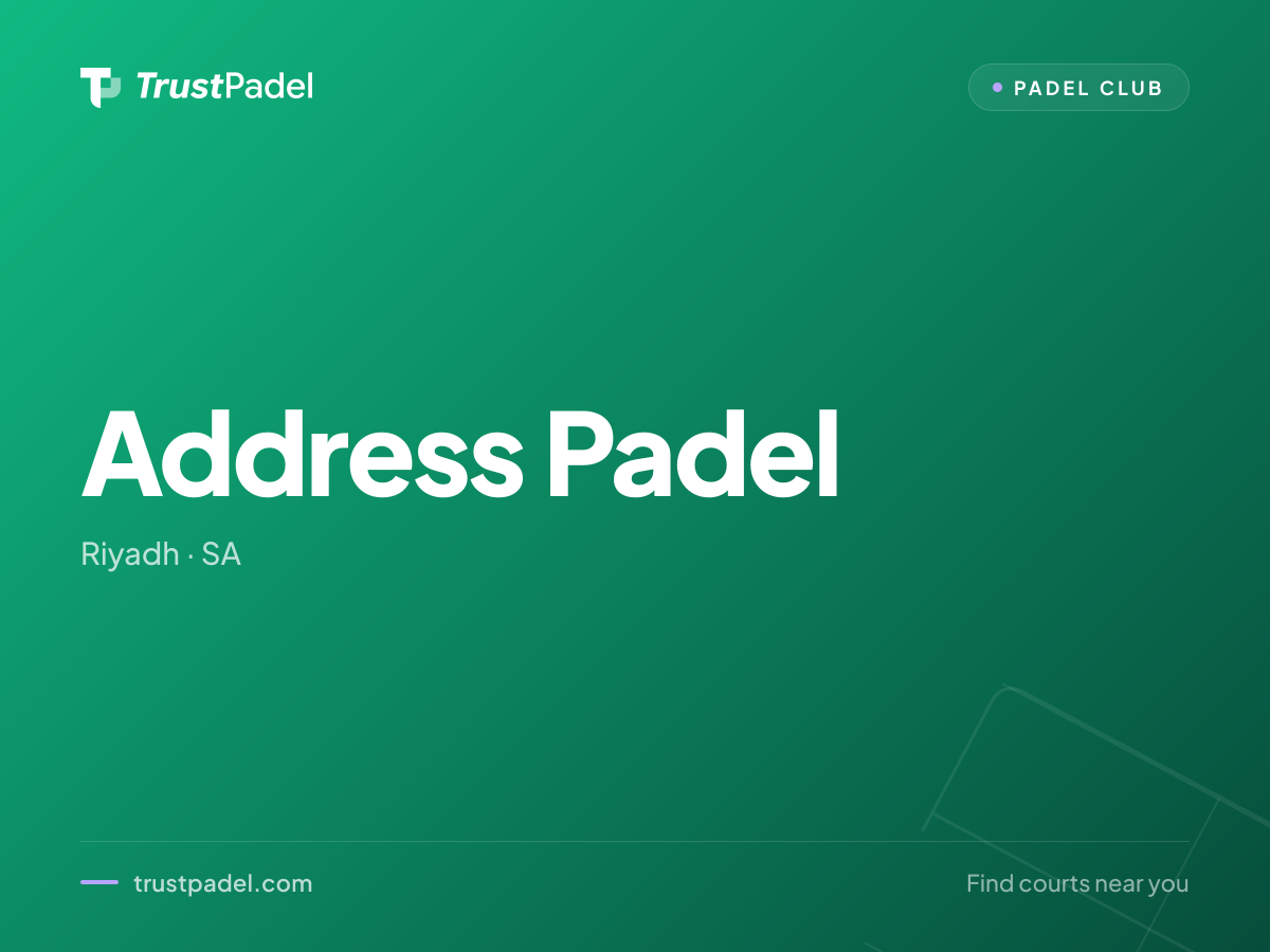 Address Padel padel club