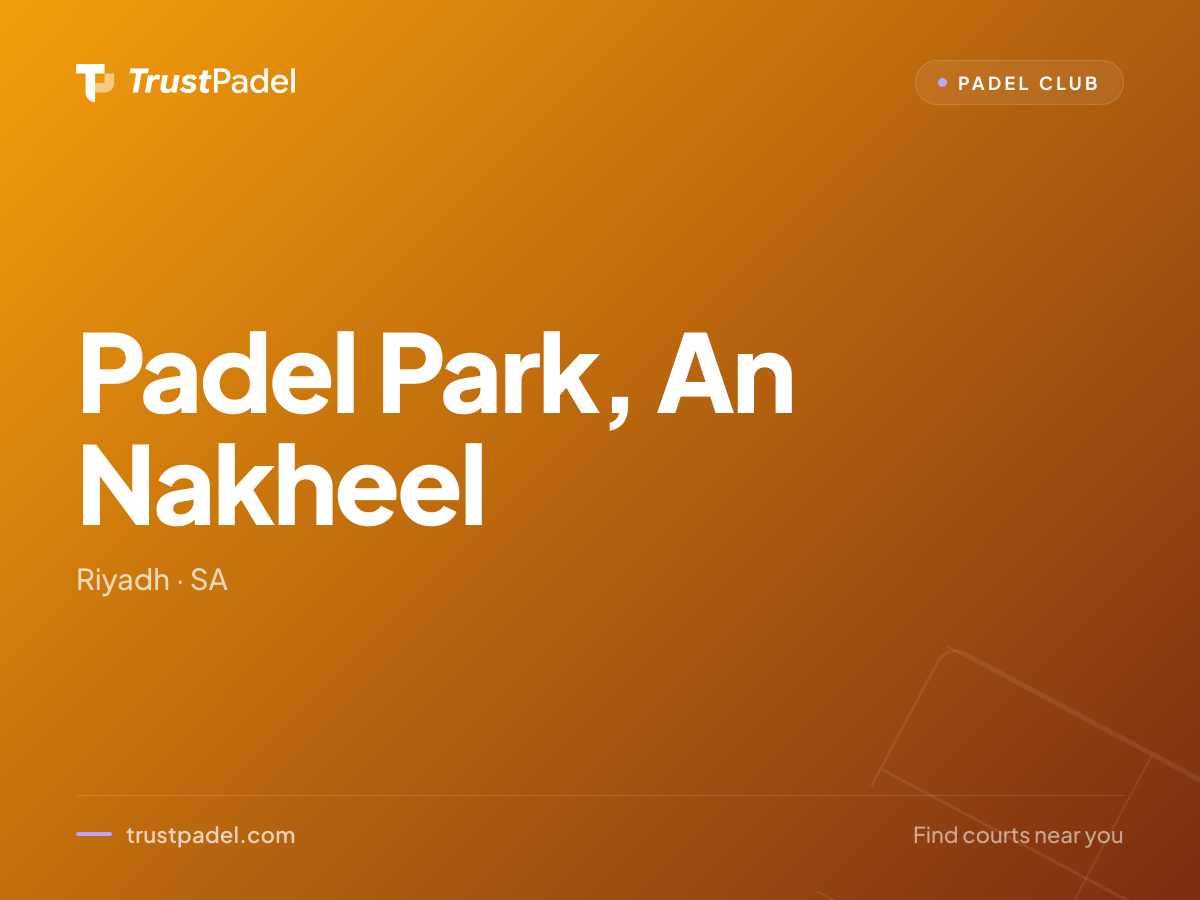 Padel Park, An Nakheel padel club
