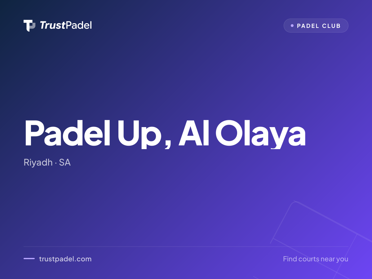 Padel Up, Al Olaya padel club