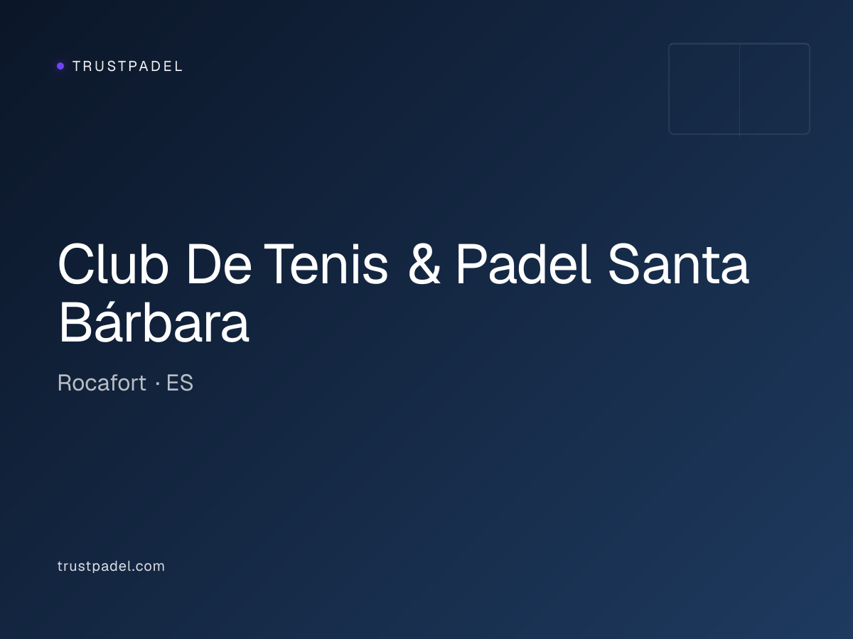Club De Tenis & Padel Santa Bárbara padel club