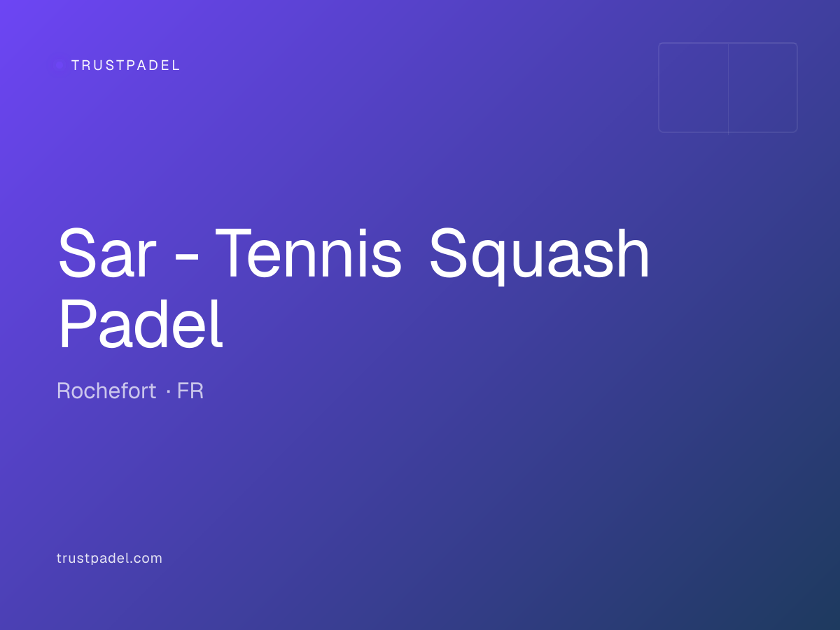 Sar - Tennis Squash Padel padel club