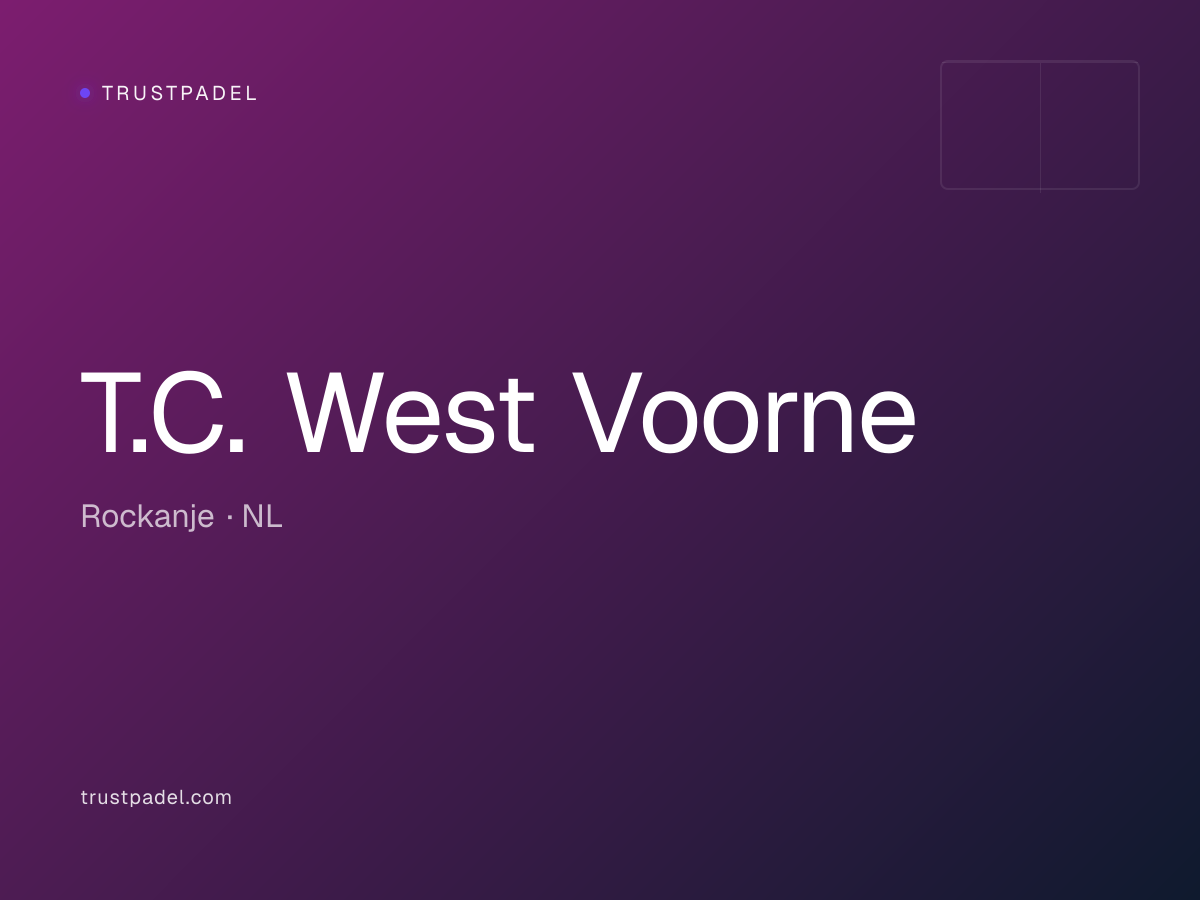 T.C. West Voorne padel club