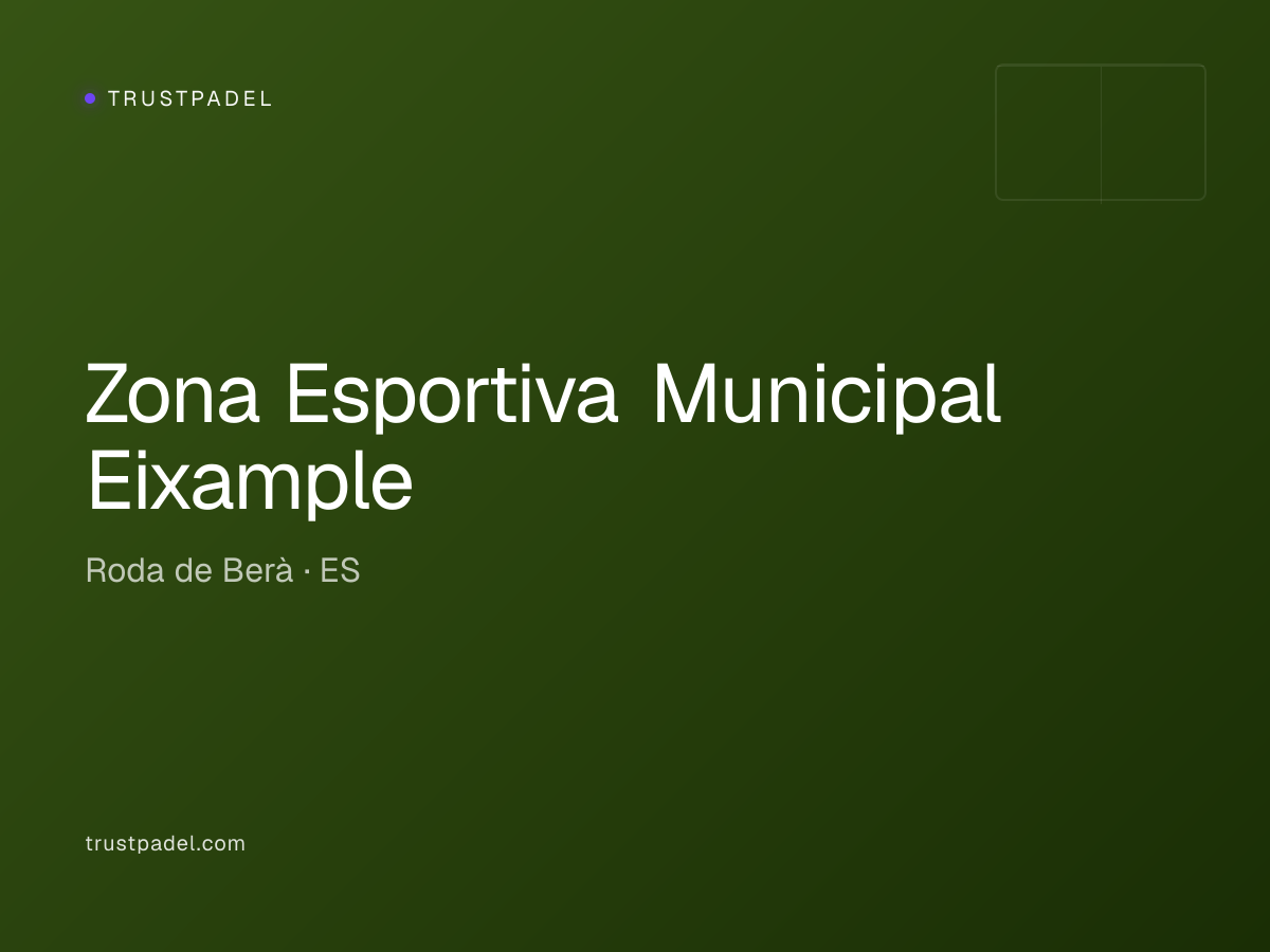 Zona Esportiva Municipal Eixample padel club