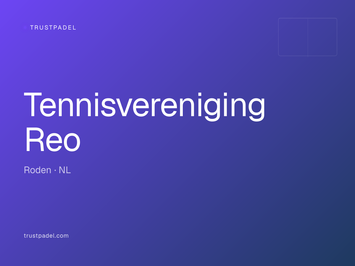 Tennisvereniging Reo padel club