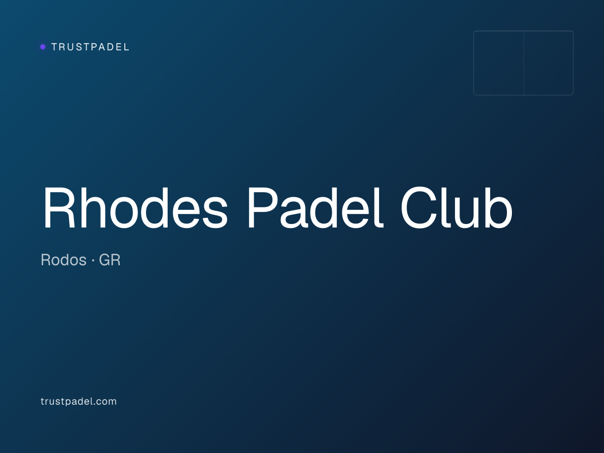 Rhodes Padel Club padel club