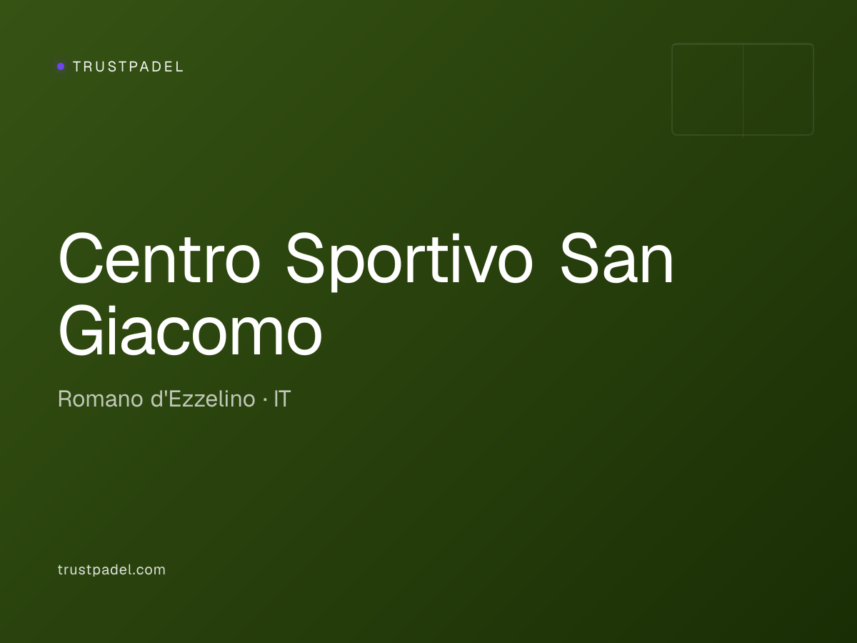 Centro Sportivo San Giacomo padel club