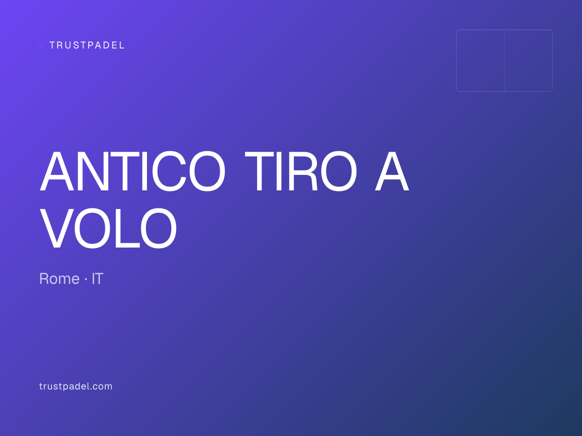 ANTICO TIRO A VOLO padel club