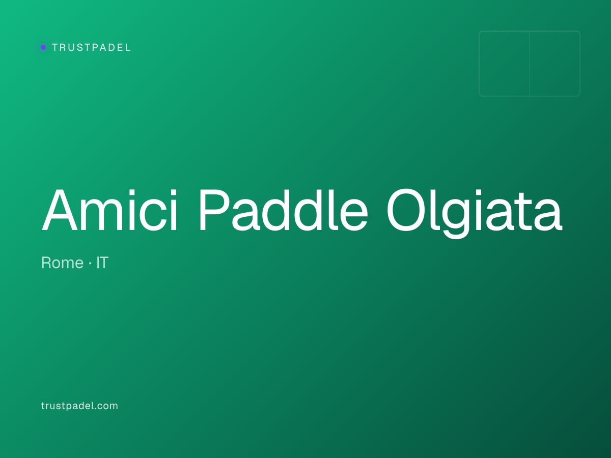 Amici Paddle Olgiata padel club