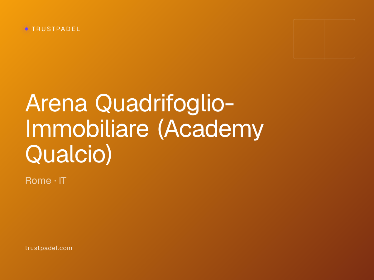 Arena Quadrifoglio-Immobiliare (Academy Qualcio) padel club