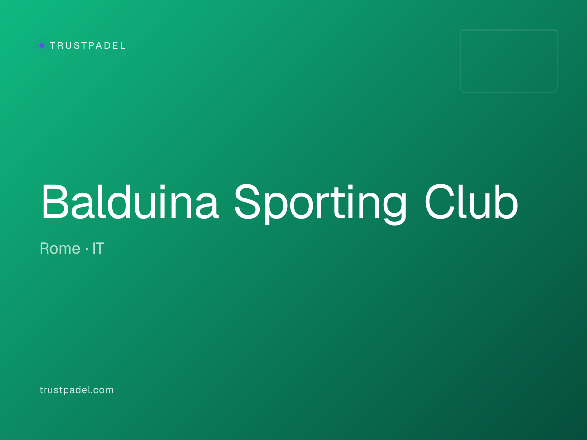 Balduina Sporting Club padel club