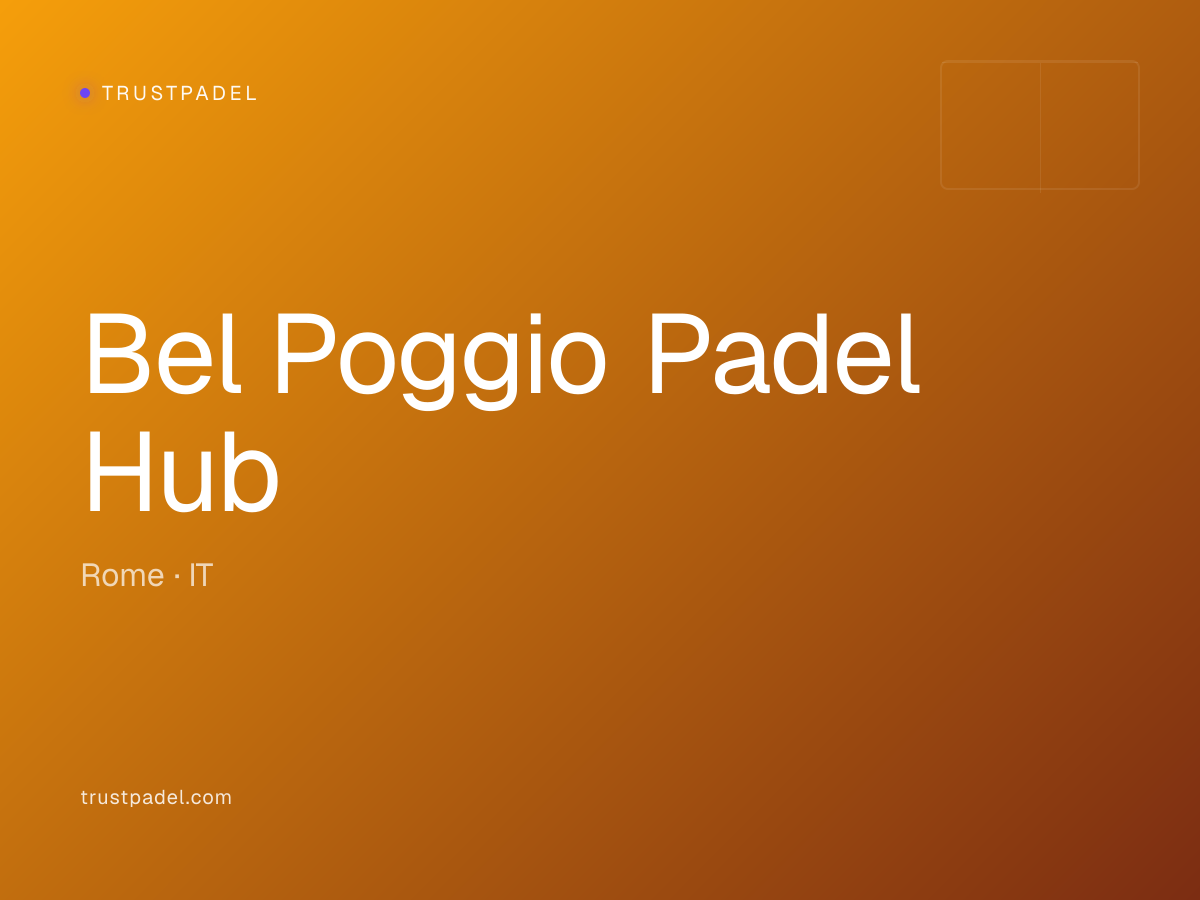 Bel Poggio Padel Hub padel club