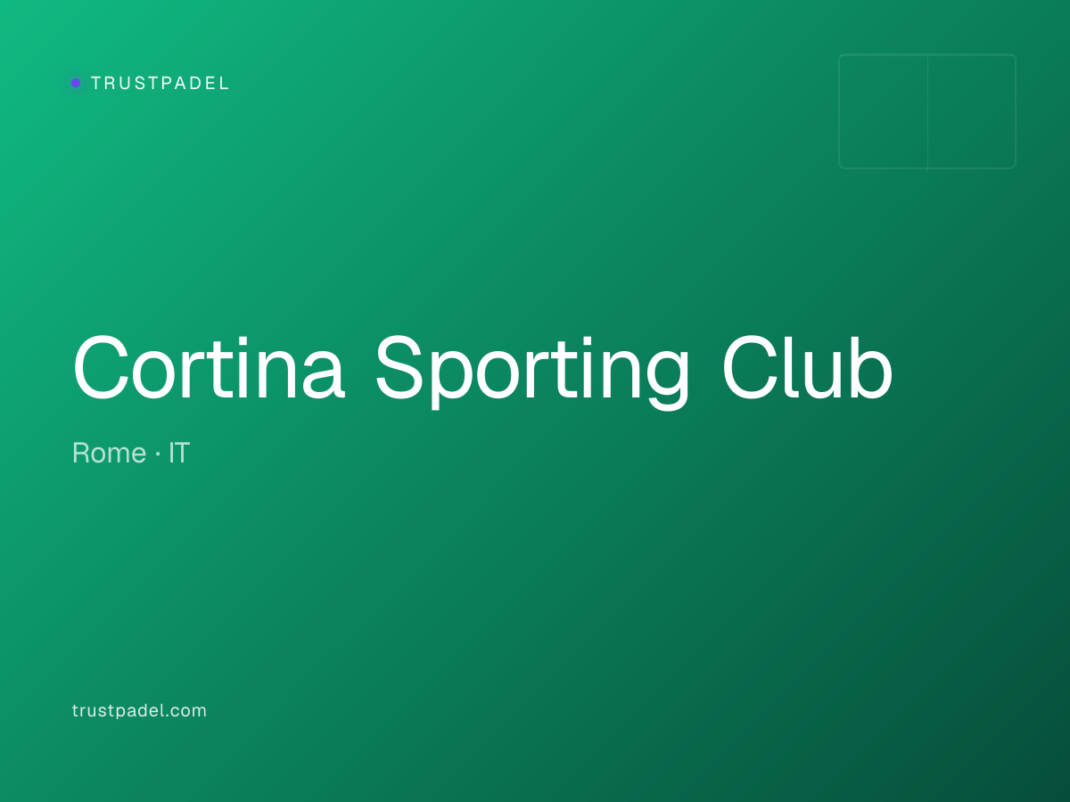 Cortina Sporting Club padel club