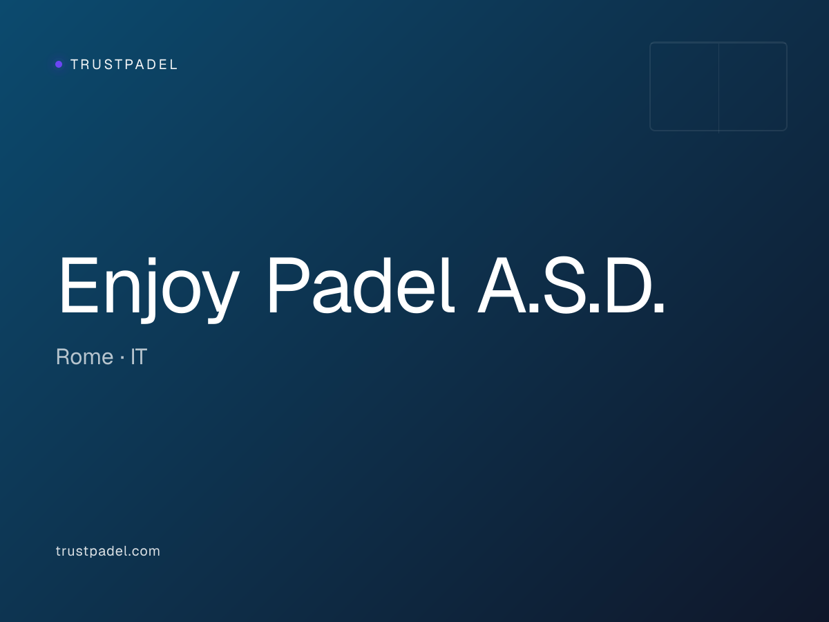 Enjoy Padel A.S.D. padel club