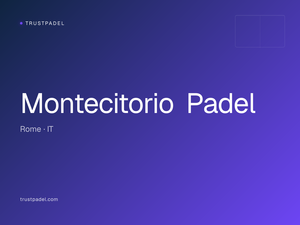 Montecitorio Padel padel club