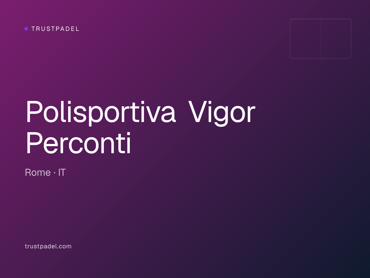 Polisportiva Vigor Perconti padel club