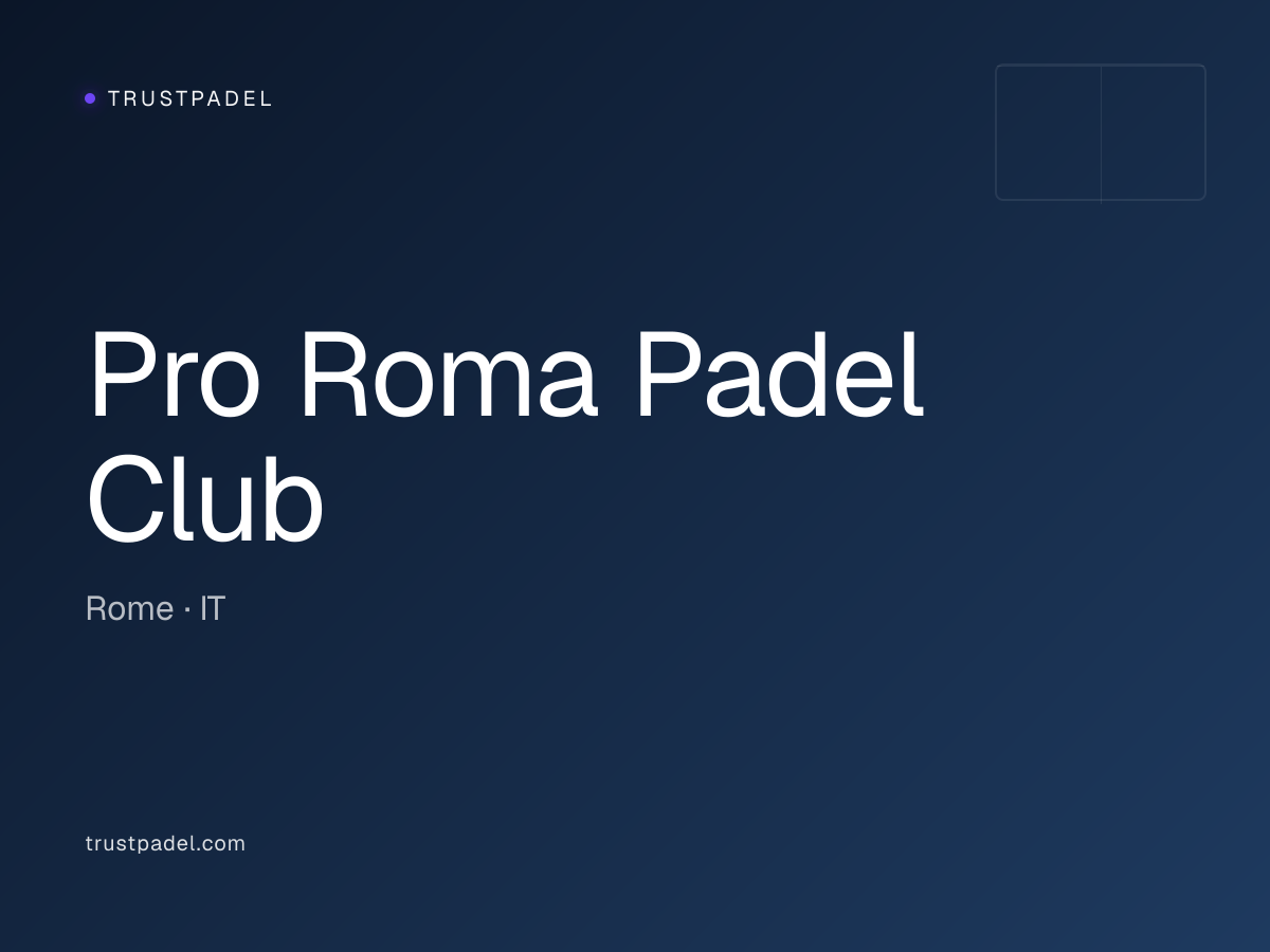 Pro Roma Padel Club padel club
