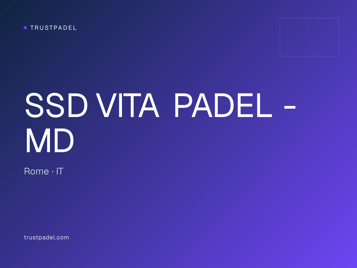 SSD VITA PADEL - MD padel club