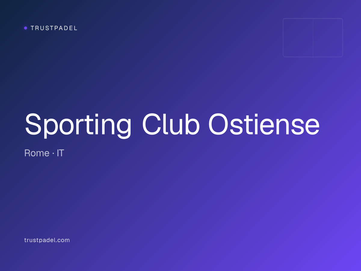 Sporting Club Ostiense padel club