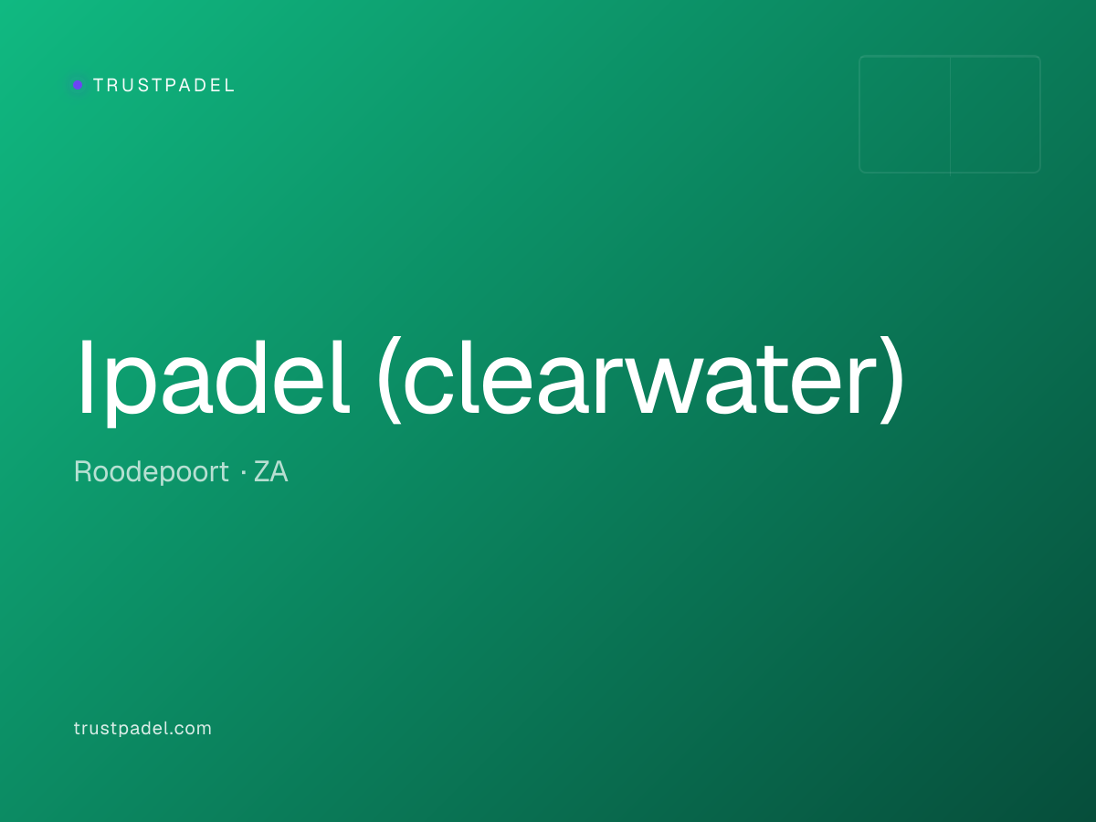 Ipadel (clearwater) padel club