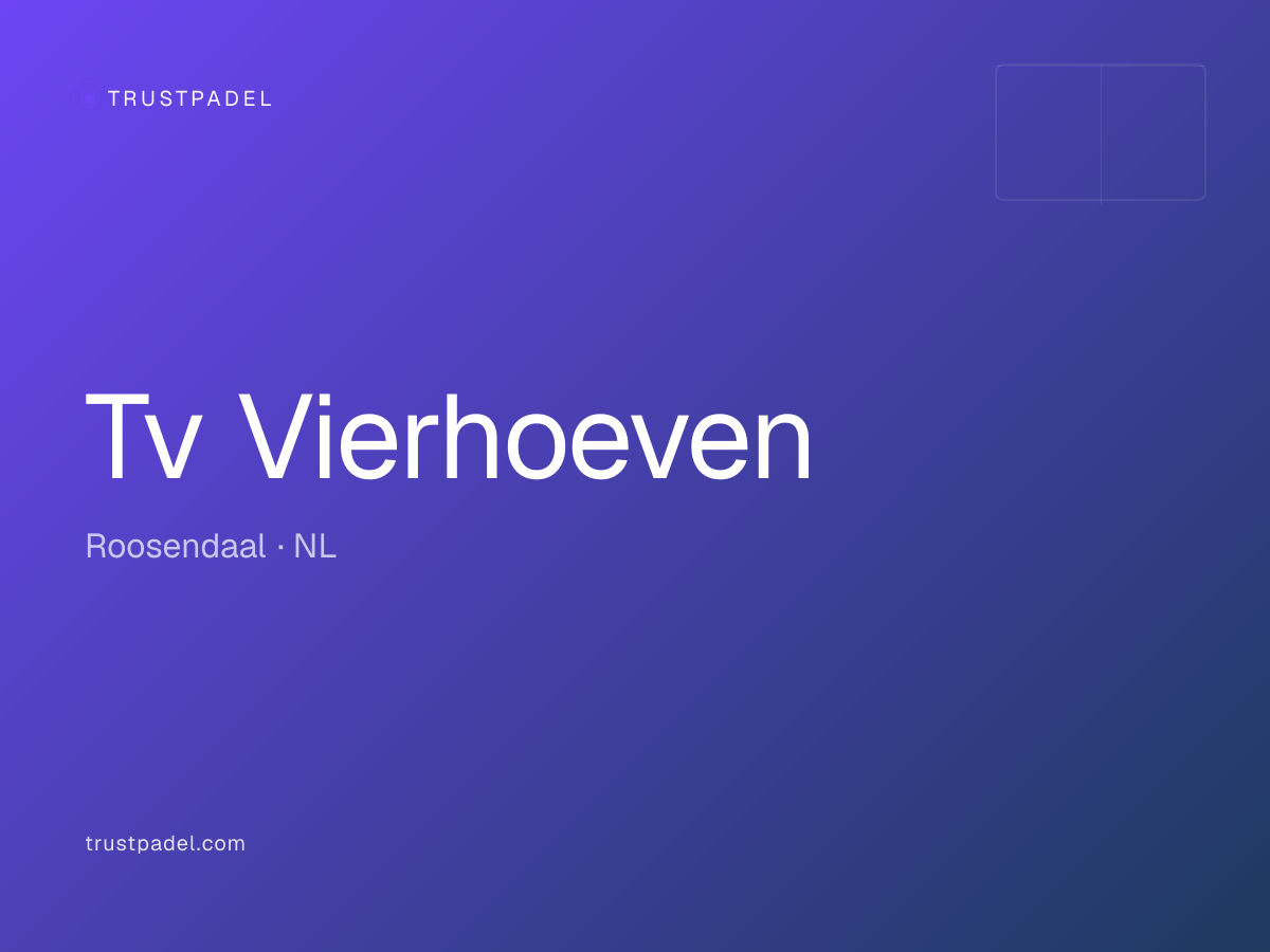 Tv Vierhoeven padel club
