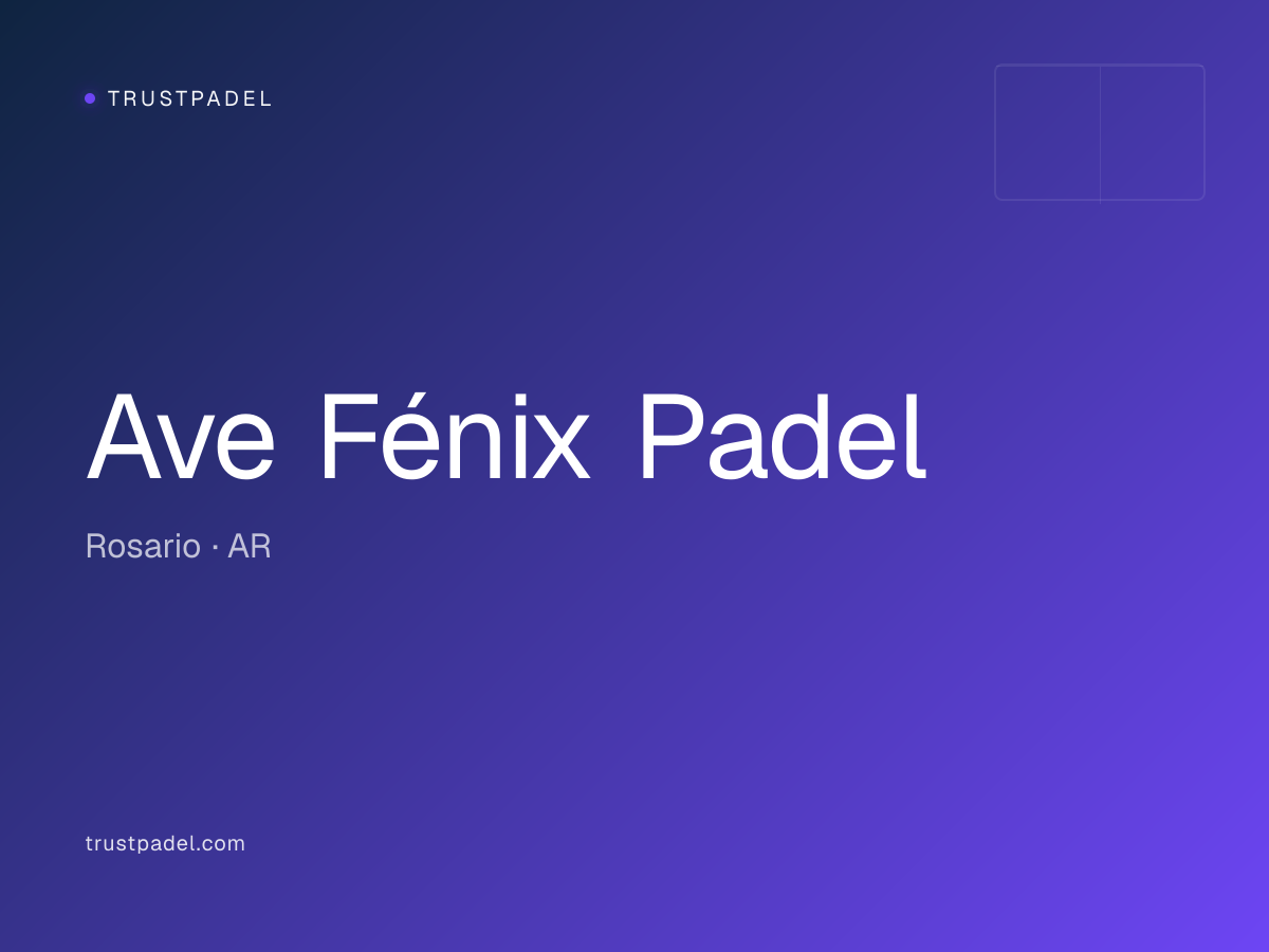 Ave Fénix Padel padel club