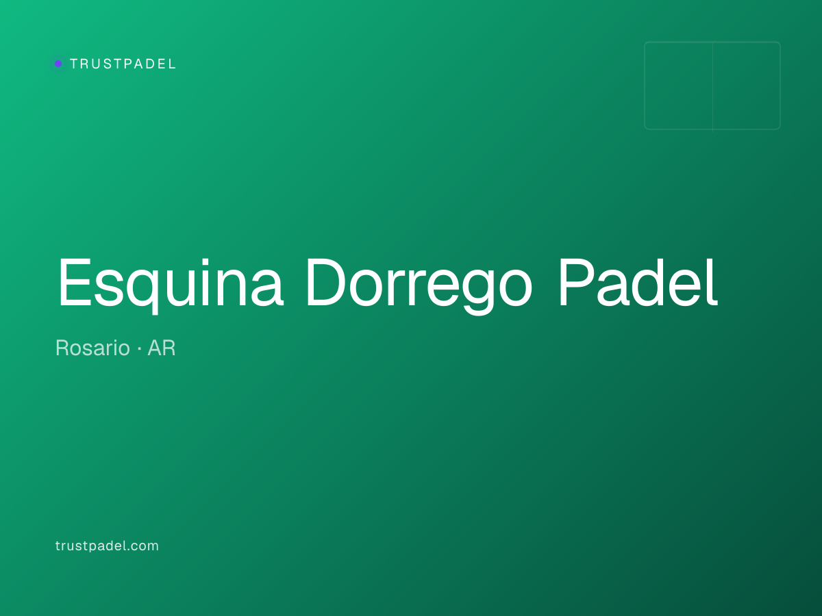 Esquina Dorrego Padel padel club