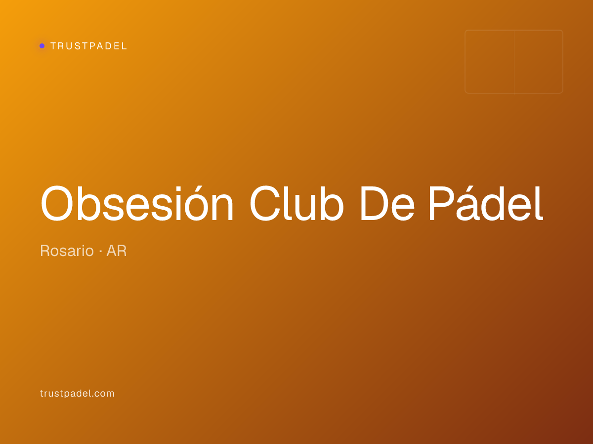 Obsesión Club De Pádel padel club
