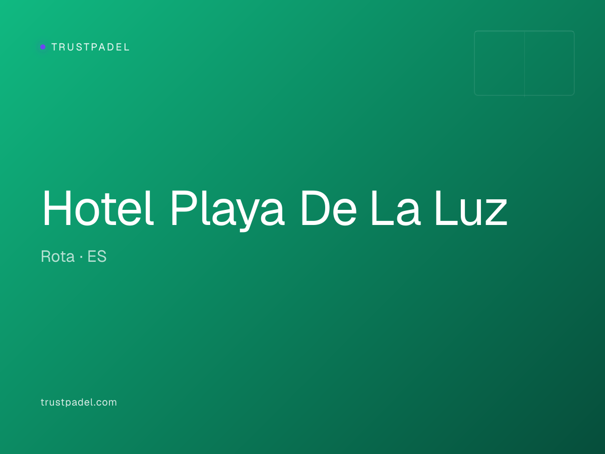 Hotel Playa De La Luz padel club