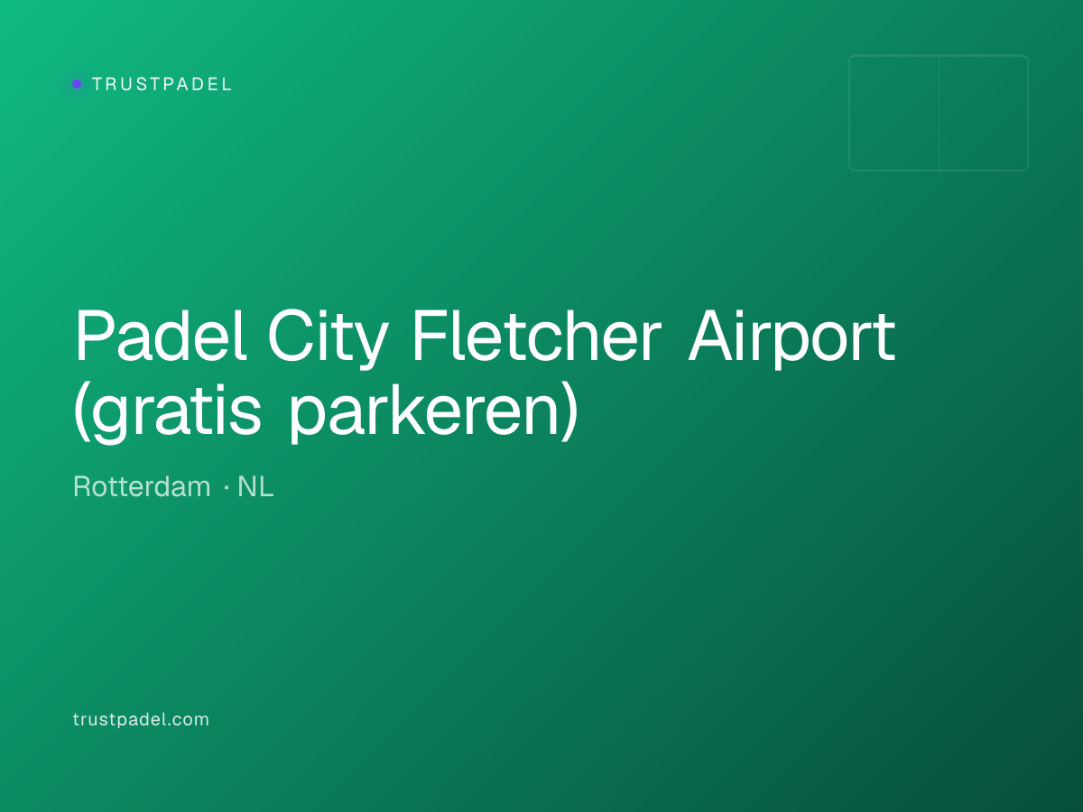 Padel City Fletcher Airport (gratis parkeren) padel club