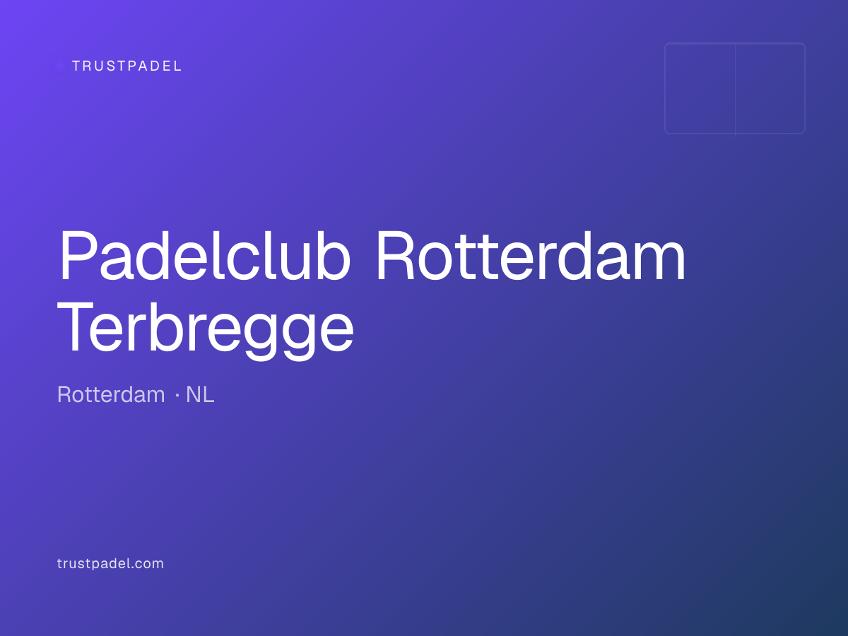 Padelclub Rotterdam Terbregge padel club