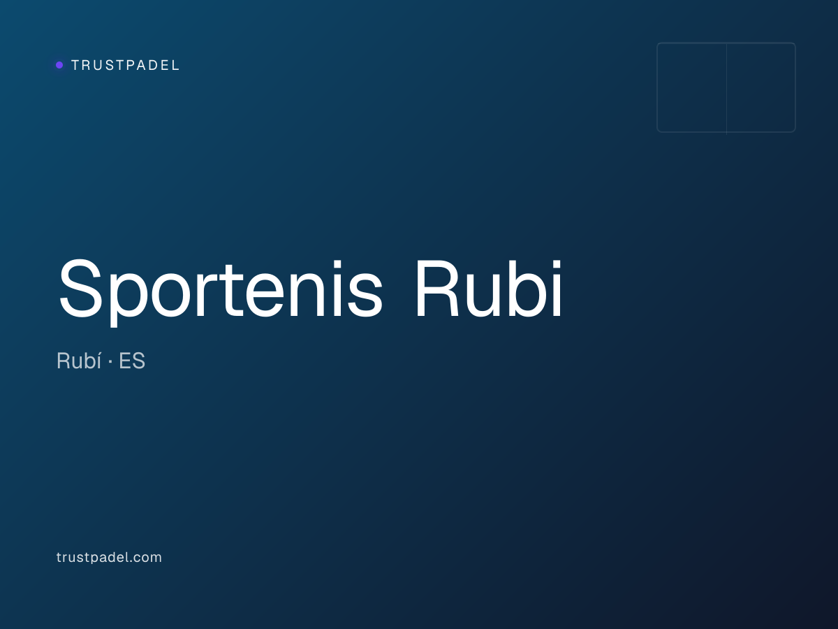 Sportenis Rubi padel club