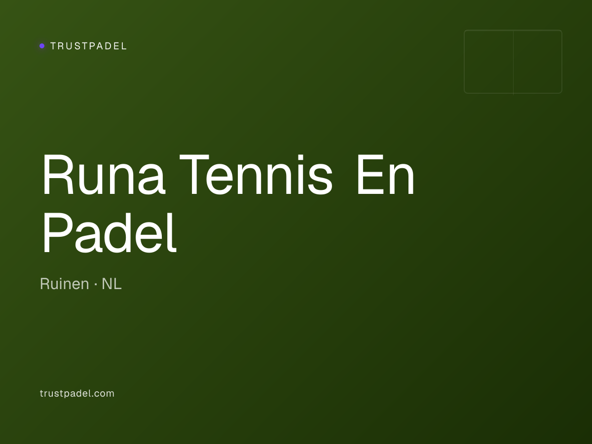 Runa Tennis En Padel padel club