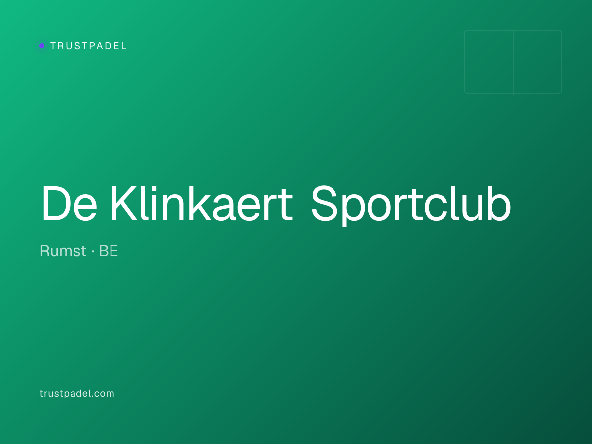 De Klinkaert Sportclub padel club