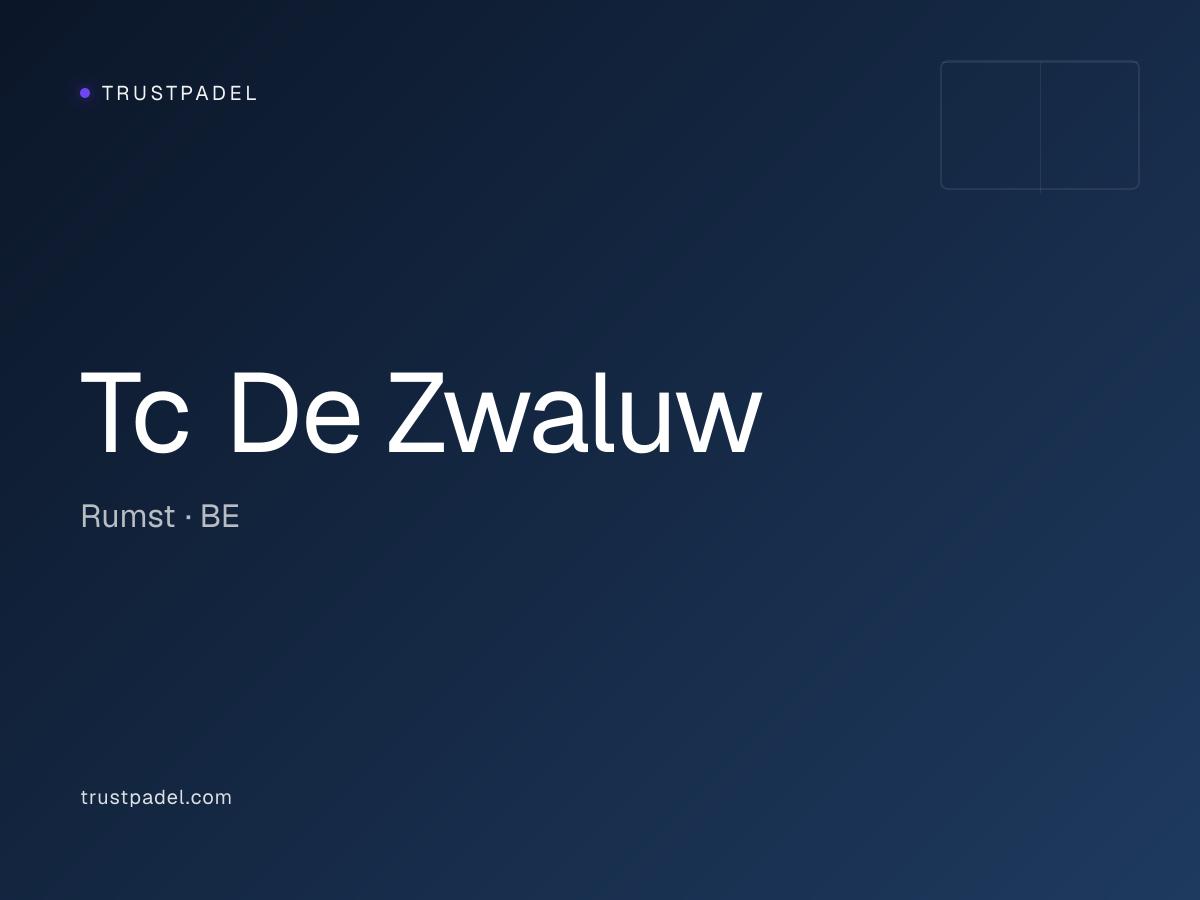 Tc De Zwaluw padel club
