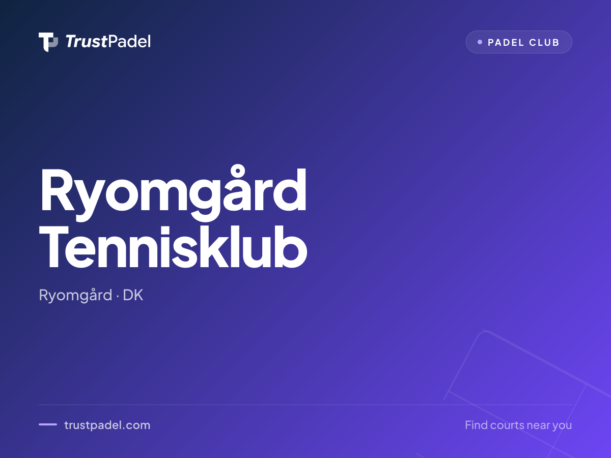 Ryomgård Tennisklub padel club