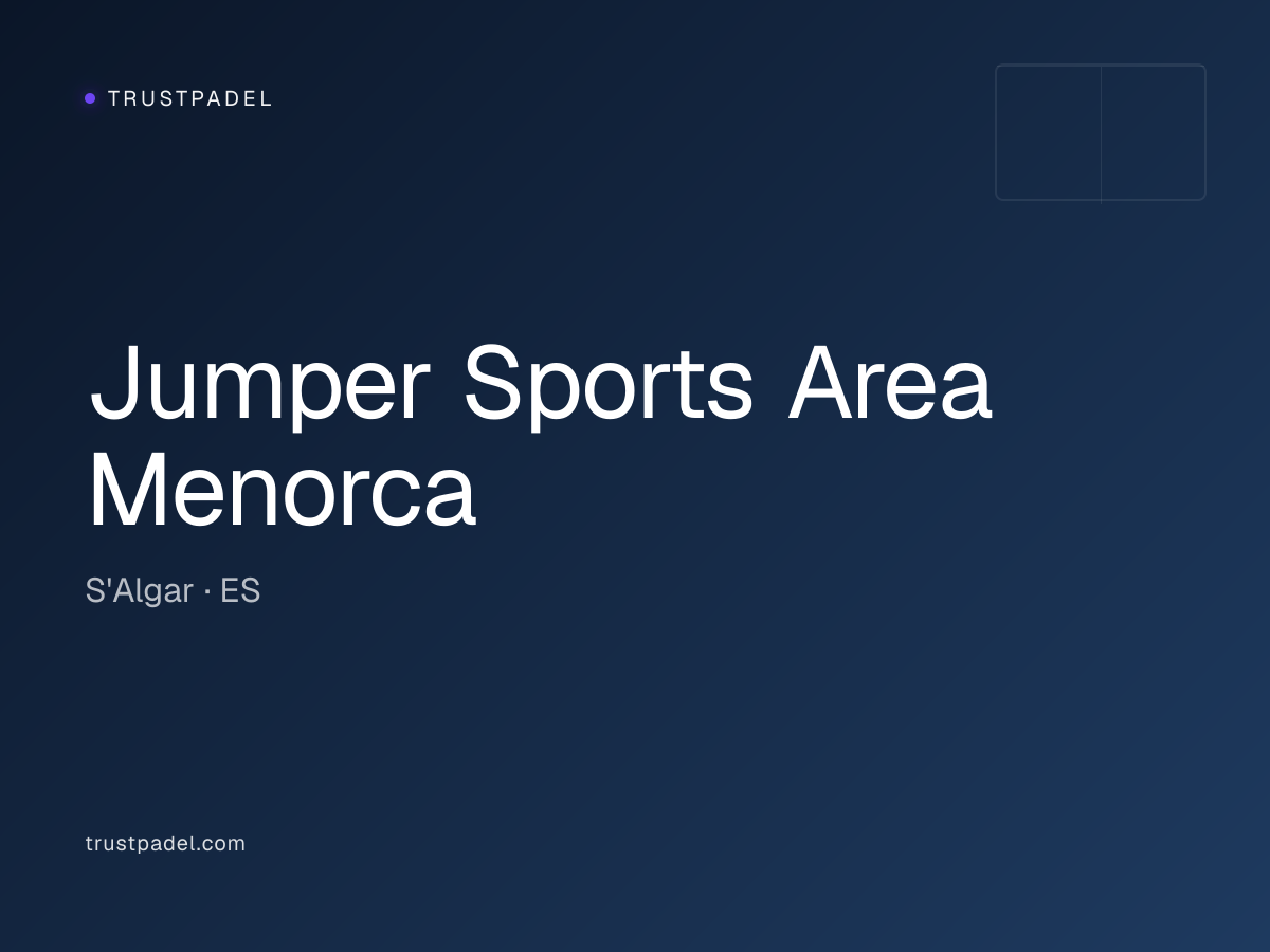 Jumper Sports Area Menorca padel club