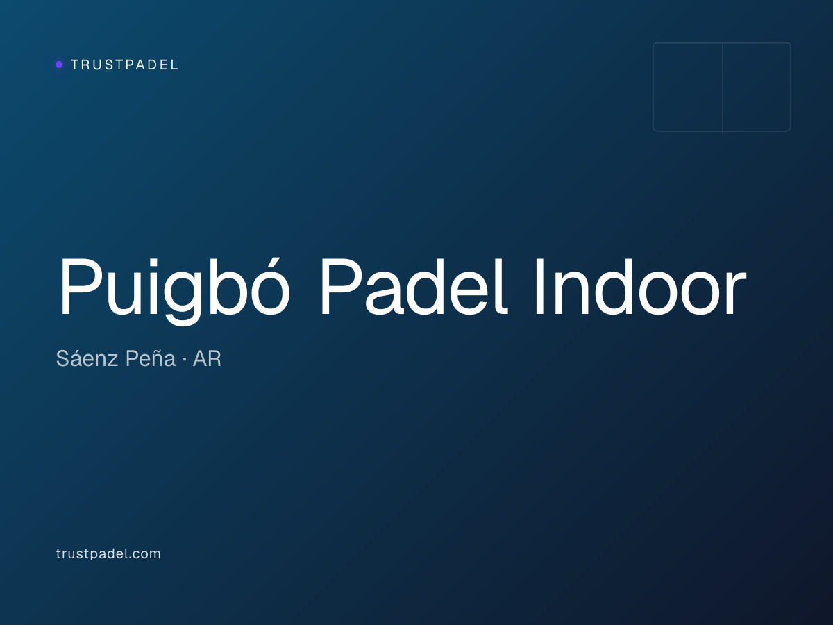 Puigbó Padel Indoor padel club