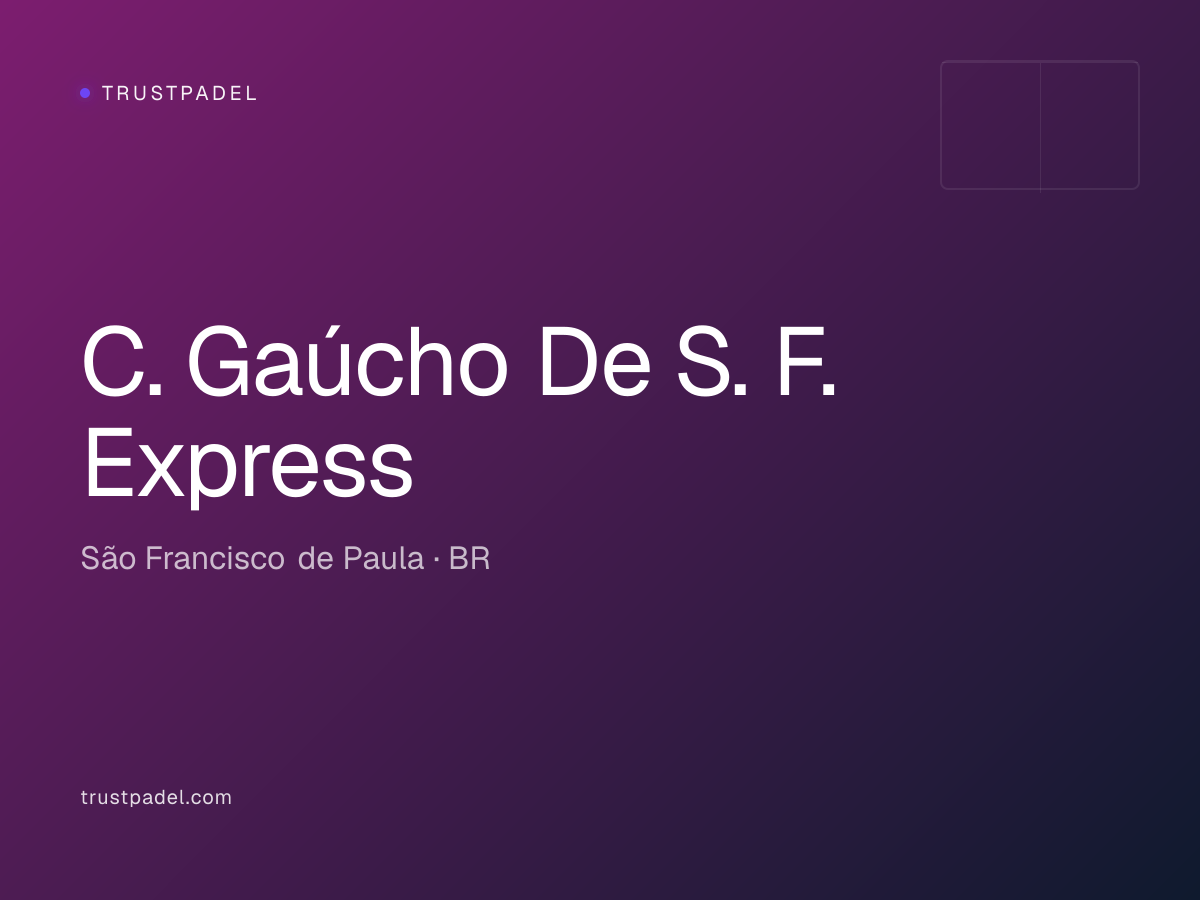 C. Gaúcho De S. F. Express padel club