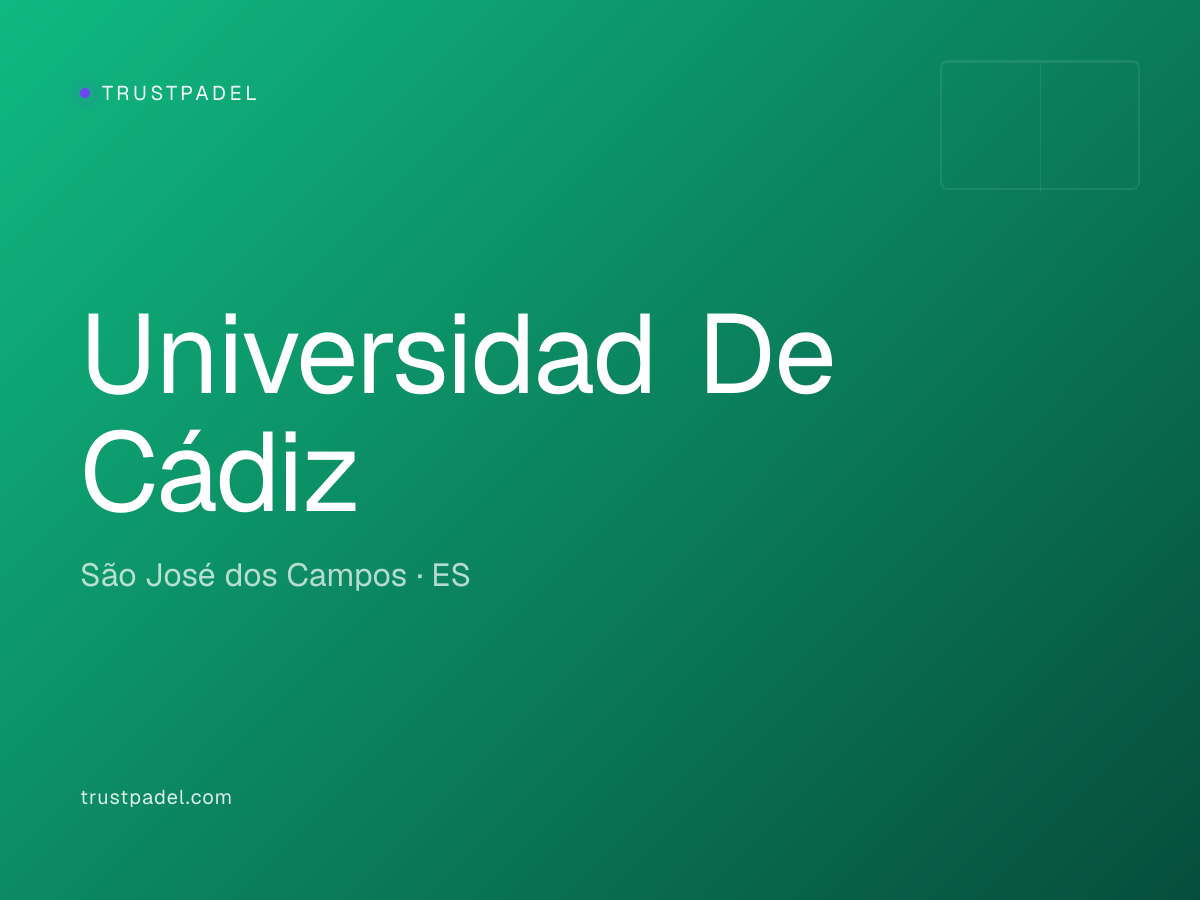 Universidad De Cádiz padel club