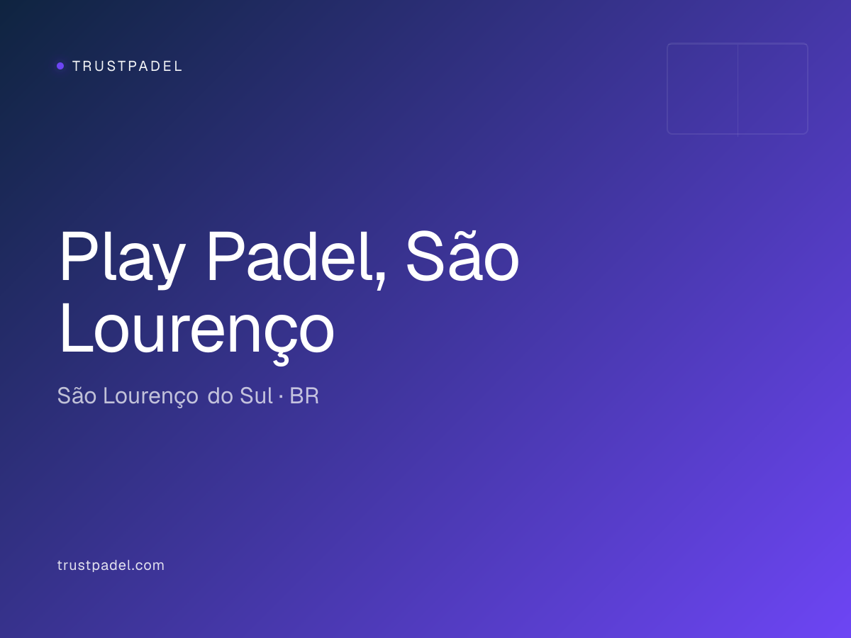 Play Padel, São Lourenço padel club