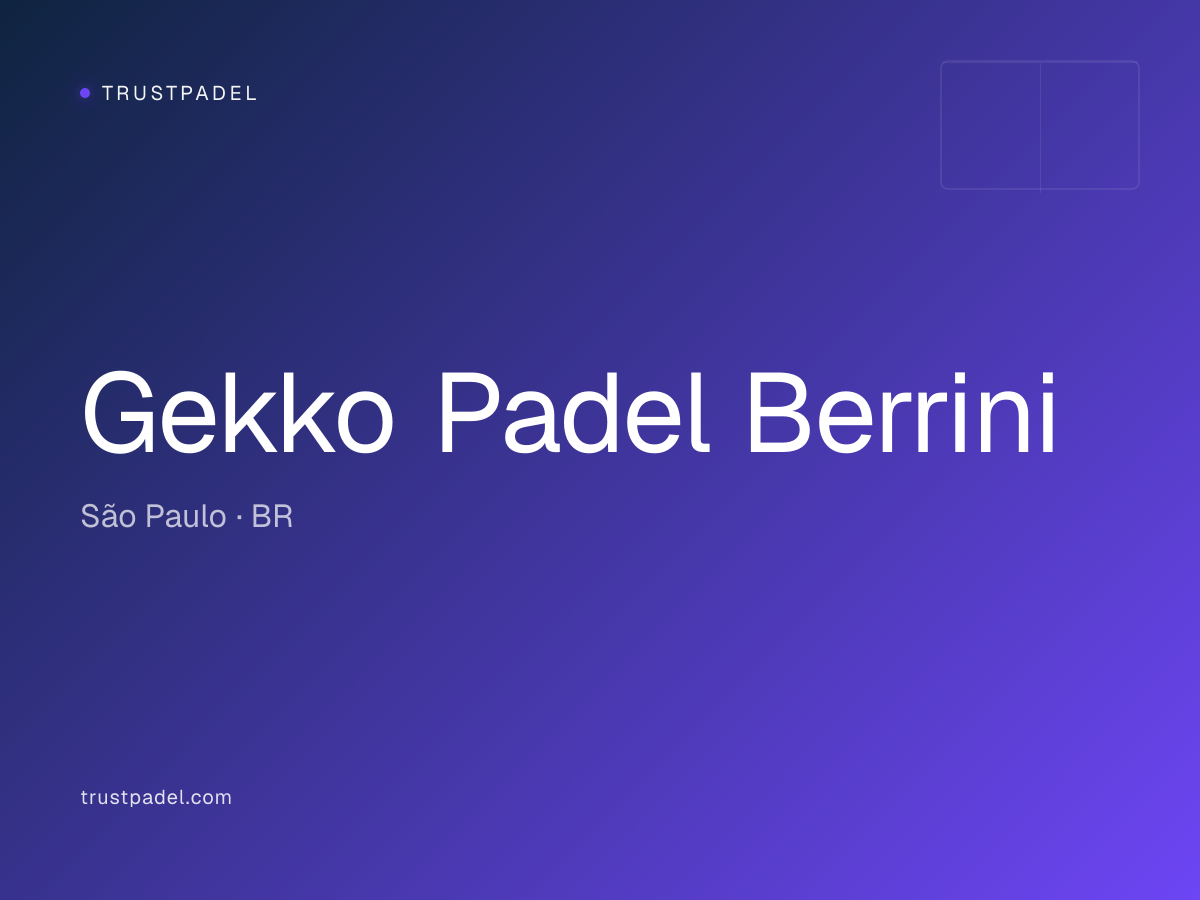 Gekko Padel Berrini padel club