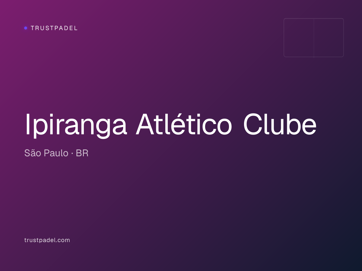 Ipiranga Atlético Clube padel club